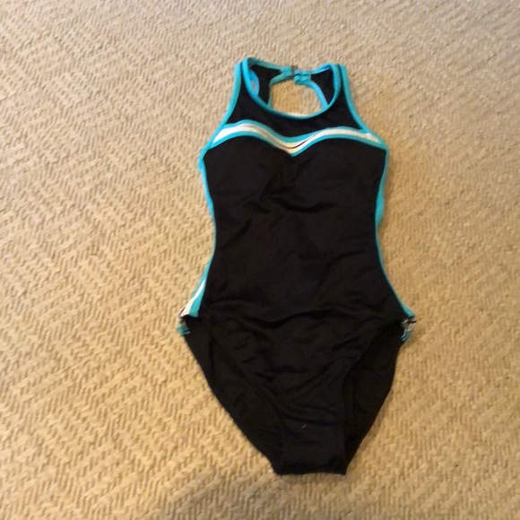 NWOT Miracle Brands Slimming Control High Neck Keyhole back 1pc Swimsuit - Picture 3 of 16